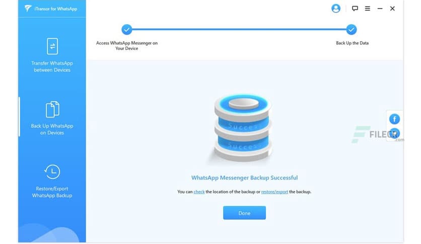 iMyFone iTransor for WhatsApp 4.1.0.8