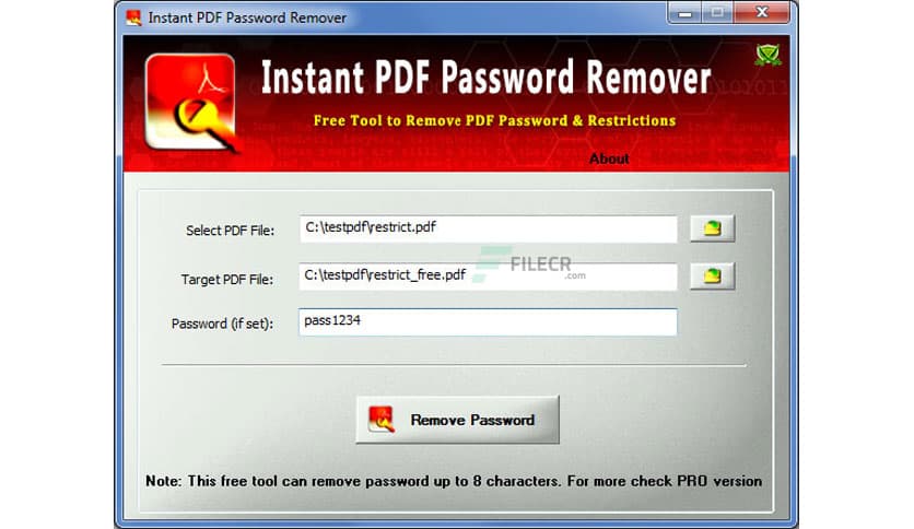 Free PDF Password Remover 14.0