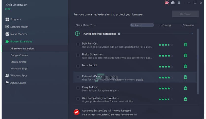 IObit Uninstaller Free 15.3.0.1