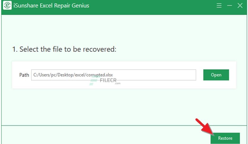 iSunshare Excel Repair Genius 3.0.2.2