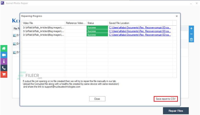 Kernel Photo Repair 20.9