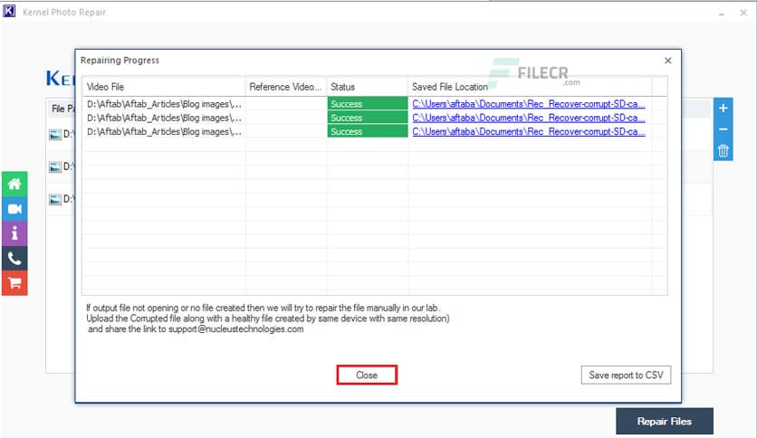 Kernel Photo Repair 20.9