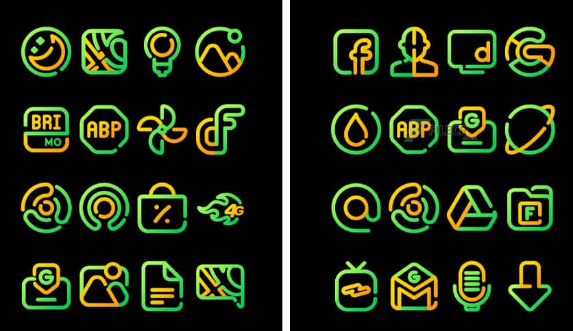 LineBula Sunflower – Icon Pack v1.0