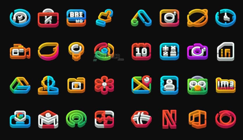 LineDock 3D – Icon Pack v1.0