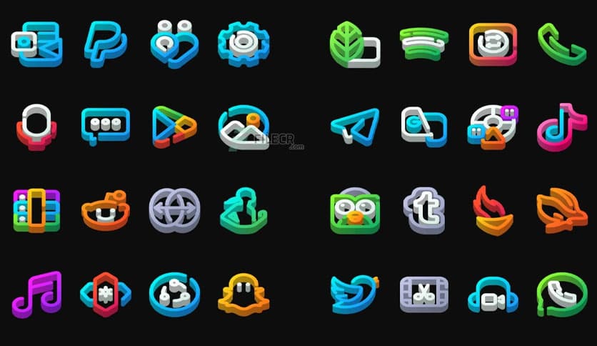 LineDock 3D – Icon Pack v1.0
