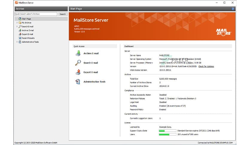 MailStore Server 25.4.0.23213