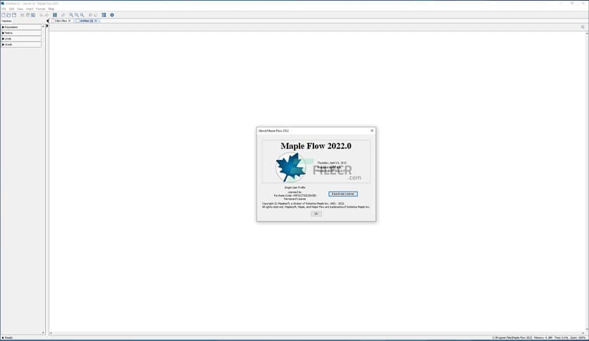 Maplesoft Maple Flow 2022.2