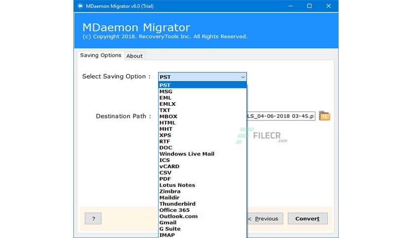 RecoveryTools MDaemon Migrator 11.2