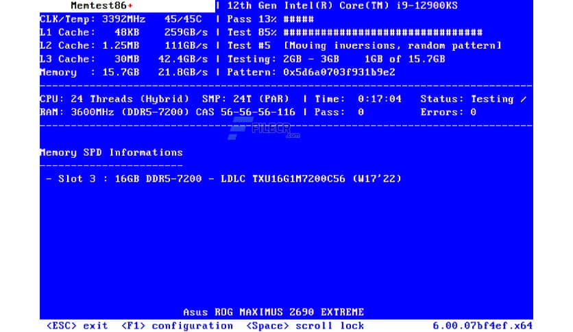 Memtest86+ 8.00 Stable