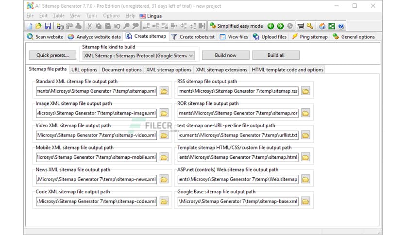 MicroSys A1 Sitemap Generator Pro 10.1.4 (Update 14)