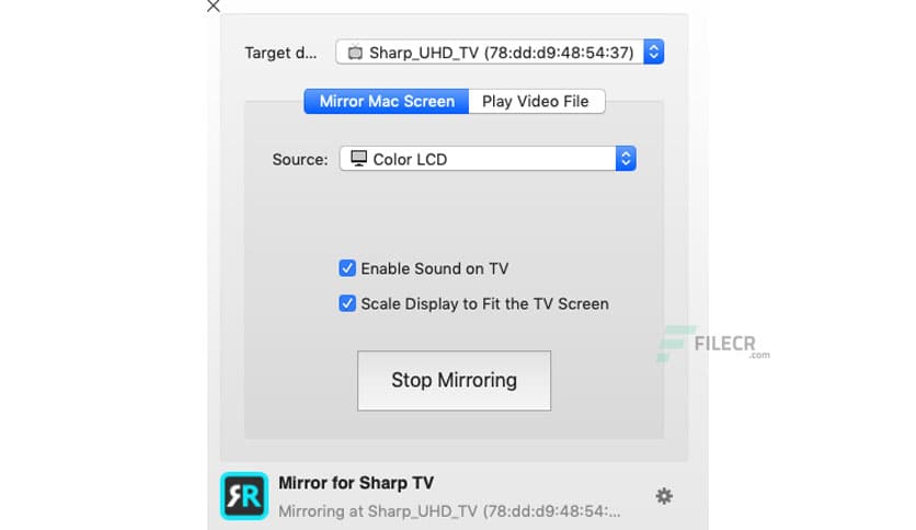 Mirror for Sharp TV 3.7.2