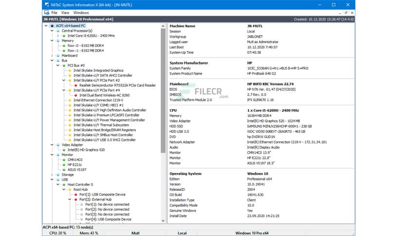 MiTeC System Information X 15.3.0