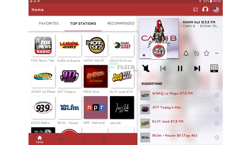 myTuner Radio App: FM stations 9.8.3