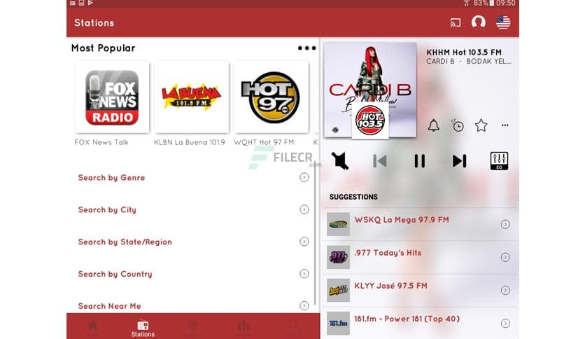 myTuner Radio App: FM stations 9.8.3