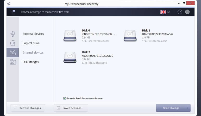 myDriveRecorder Recovery 1.16.1