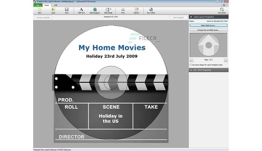 NCH Disketch Disc Label 6.21