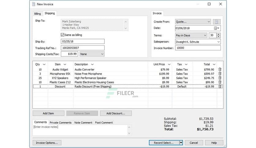 NCH Express Invoice Plus 9.46
