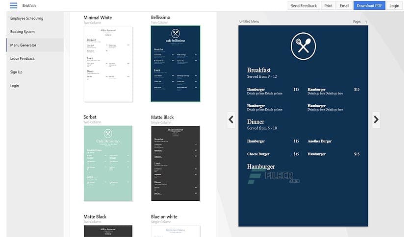 NCH Express Menu Plus 2.04