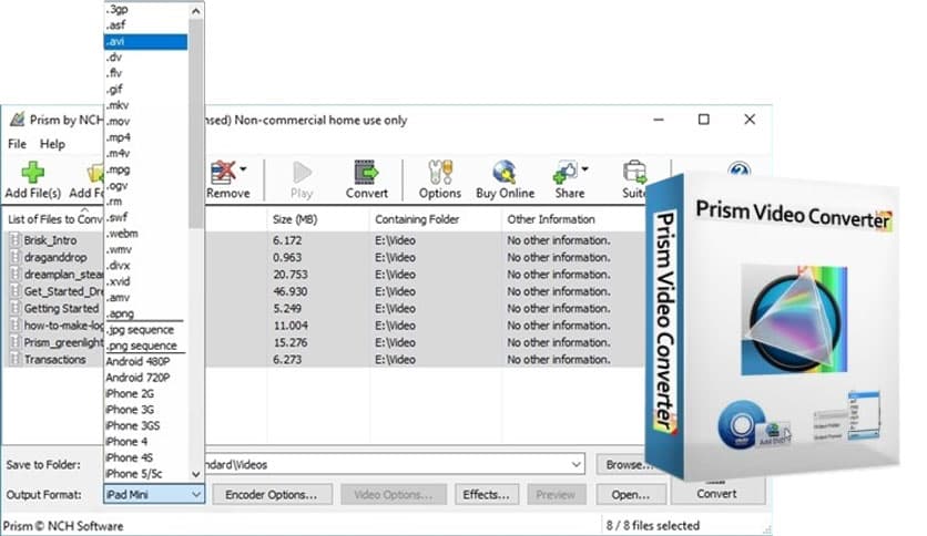NCH Prism Video Converter Plus 12.04