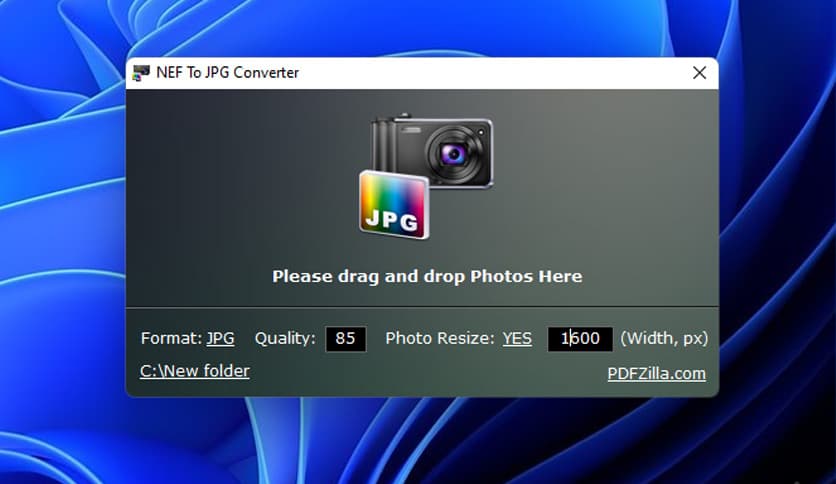 NEF To JPG Converter Pro 1.1