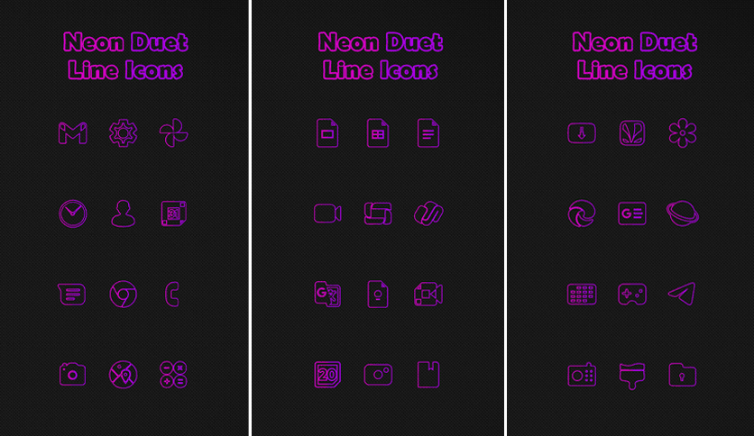 Neon Duet Icon Pack 1.0.8