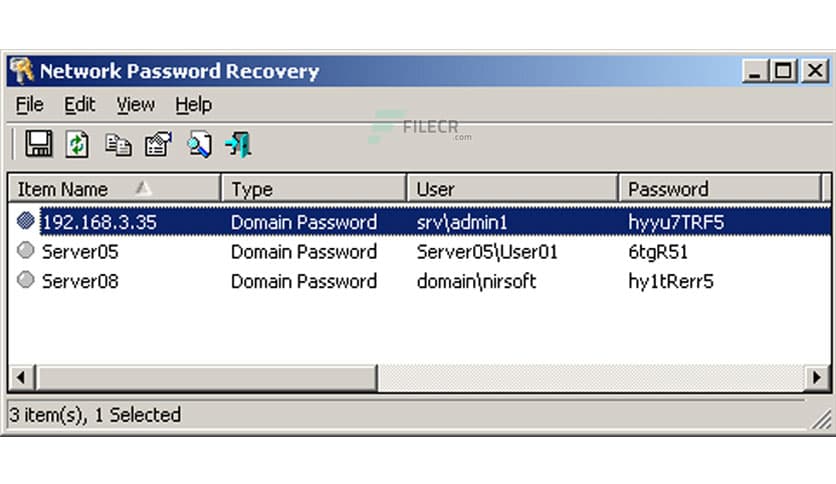 Nirsoft Network Password Recovery 1.57