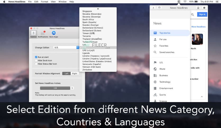 News Headlines: App for Google 4.3