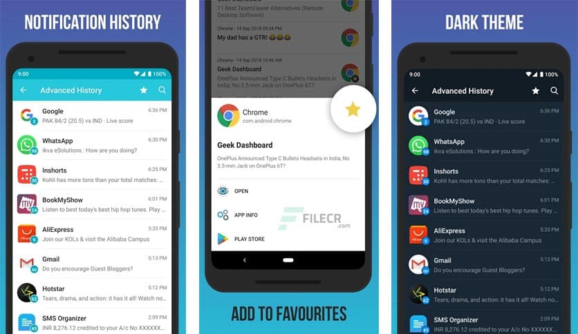 Notification History Log 16.3.10