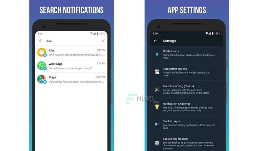 Notification History Log 16.3.10