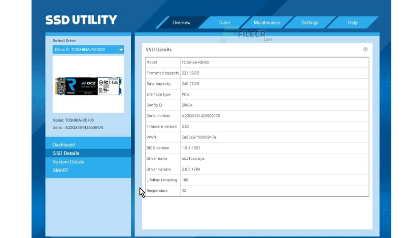 OCZ SSD Utility 4.0.0012