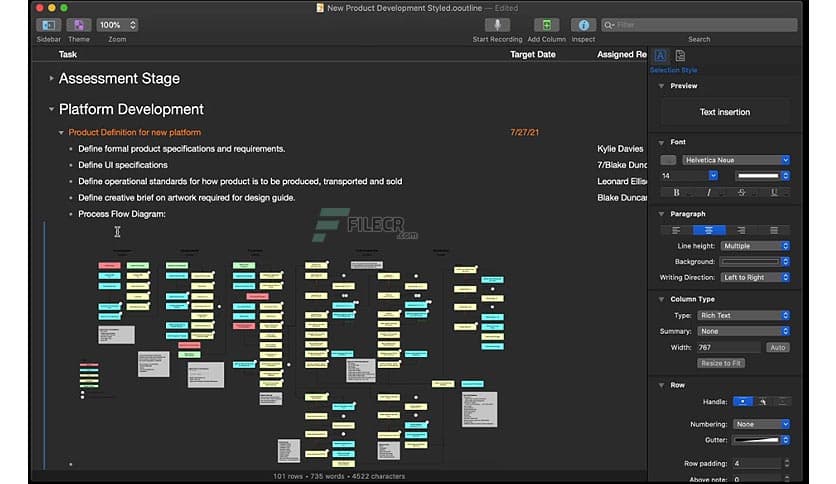 OmniOutliner Pro 5.15.0
