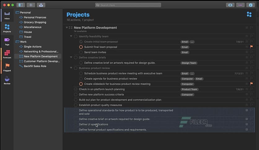 OmniOutliner Pro 5.15.0