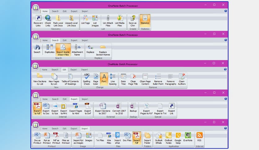 OneNoteGem OneNote Batch 2021 31.5.0.180