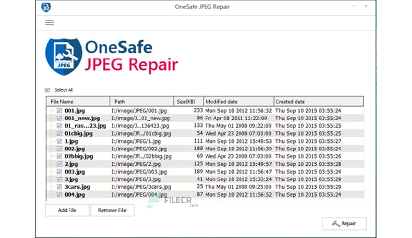 OneSafe JPEG Repair 4.5.0.0