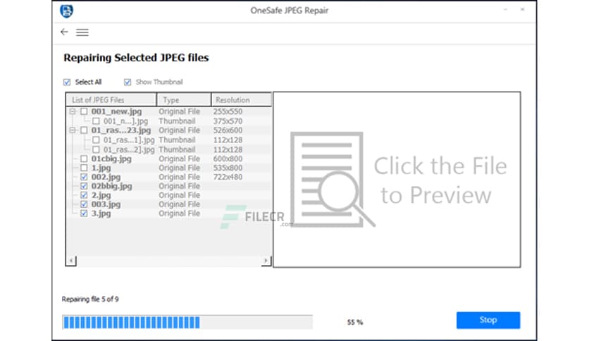 OneSafe JPEG Repair 4.5.0.0