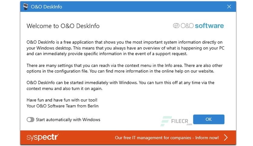 O&O DeskInfo 2.0.1033.1