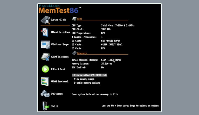 PassMark MemTest86 v11.6.1000