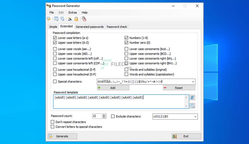 Password Generator v3.8 (by Gaijin)