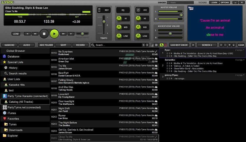 PCDJ LYRX 1.10.3