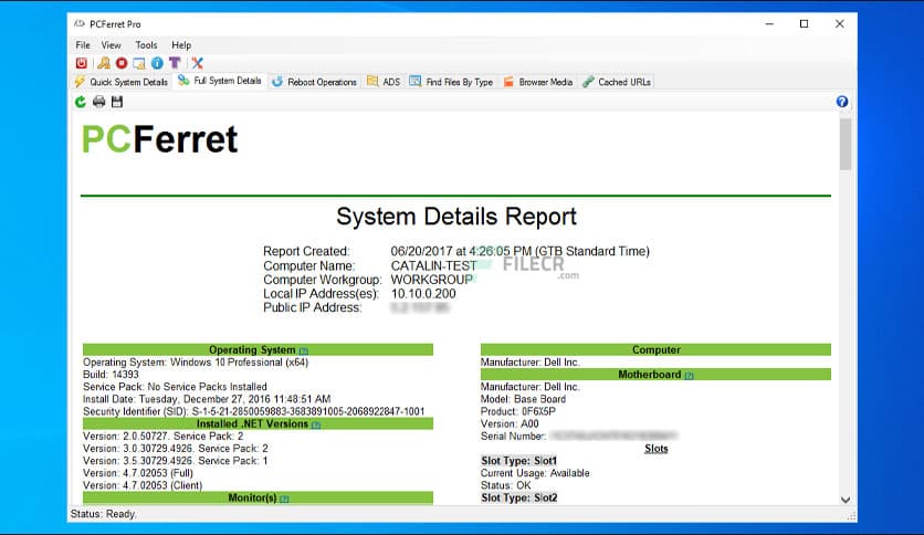 PCFerret Pro 4.0.1.1004