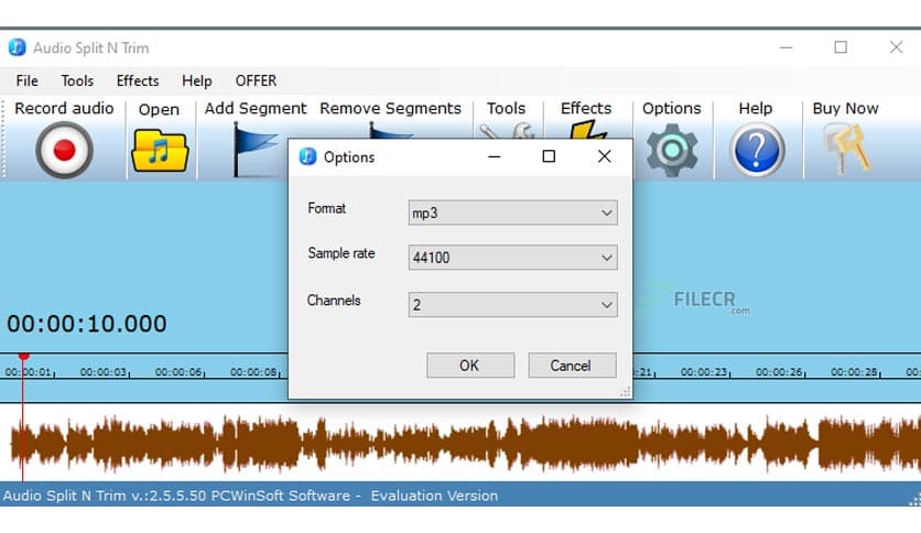 PcWinSoft Audio Split & Trim 2.5.5.50