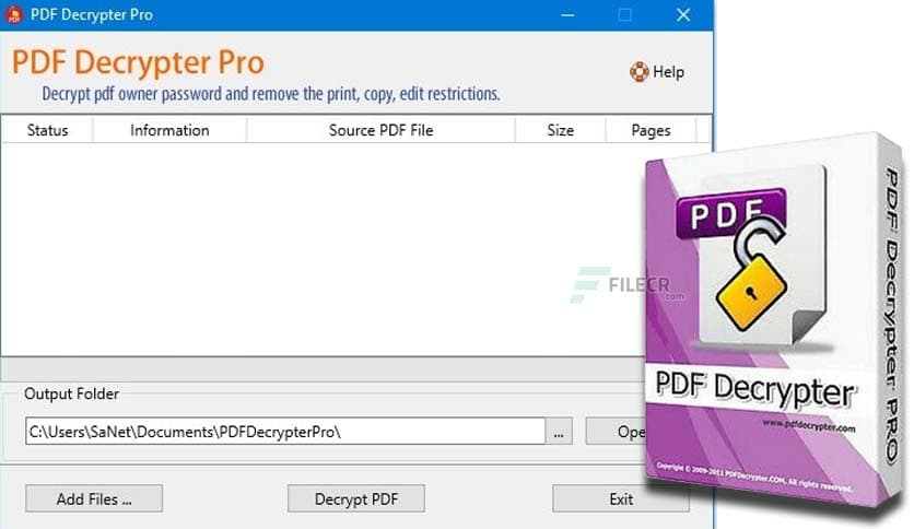 PDF Decrypter Pro 4.5.2