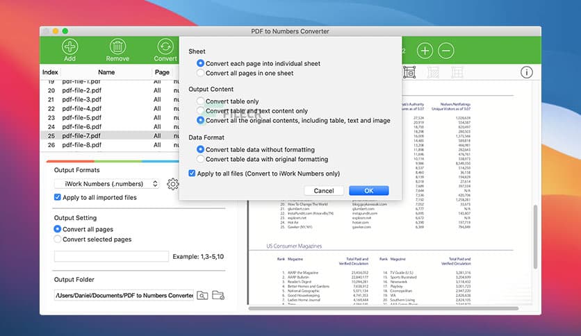 PDF to Numbers Converter 6.2.1