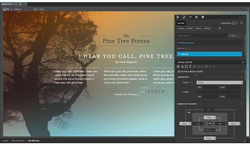 Pinegrow Web Editor Pro 5.99