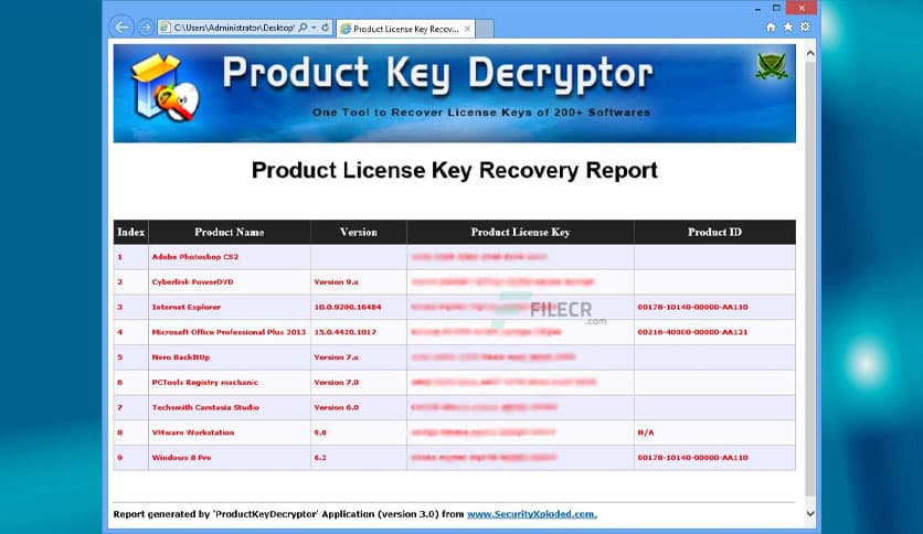 Product Key Decryptor 11.0