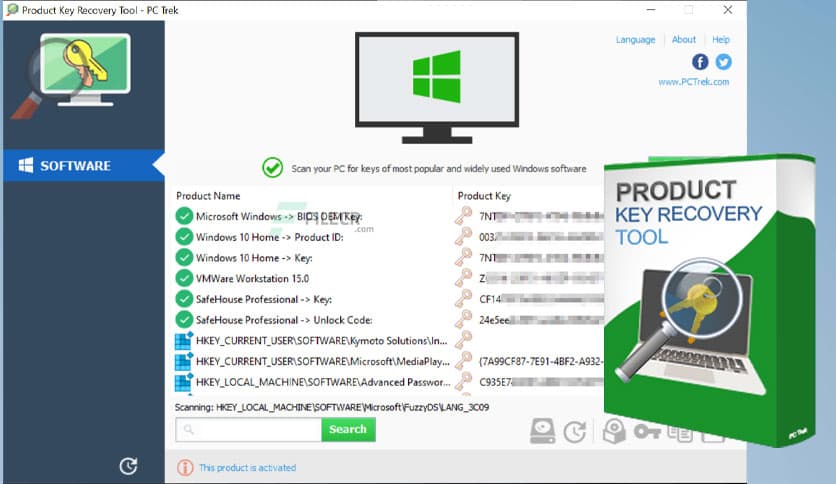 Product Key Recovery Tool 2.0.1