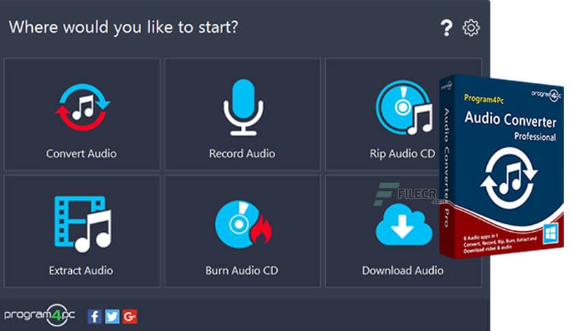 Program4Pc Audio Converter Pro 7.8