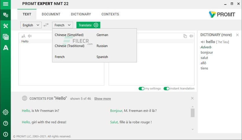 Promt Expert NMT 22.0.44