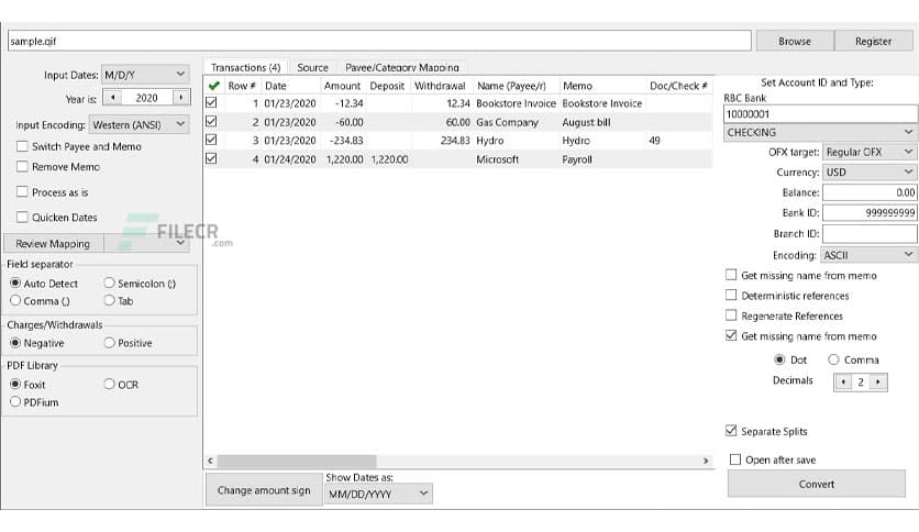 ProPerSoft Bank2OFX 4.0.116