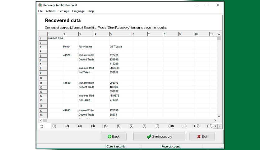 Recovery Toolbox for Excel 3.8.47.0